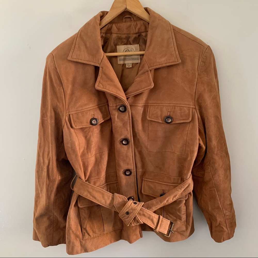 Vintage Suede Button Up Jacket Size Medium